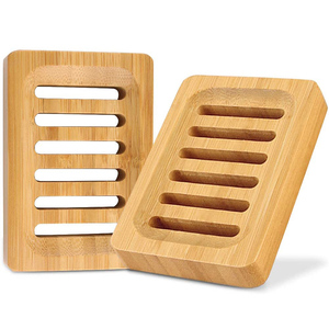 Factory Wholesale Customized Eco-Friendly Soap <b>Dish</b> Rack Single Tier Non-Slip Pad Functional <b>Standing</b> Type Storage Holder - Product Image 1