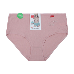 UOKIN Plus size mutandine da donna in cotone <span class=keywords><strong>a</strong></span> coste mutandine con ricamo carino mix <span class=keywords><strong>6</strong></span> colori per il pacchetto all'ingrosso A2772 - Product Image 3