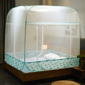 Tienda antimosquitos emergente de diseño plegable con tienda de campaña inferior de red para protección de cama durante viajes de adultos - Product Image 1