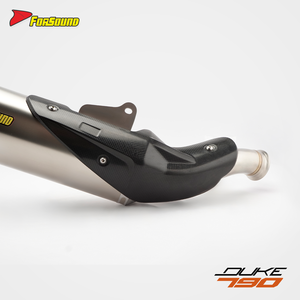 Cabezal <span class=keywords><strong>de</strong></span> fibra <span class=keywords><strong>de</strong></span> carbono <span class=keywords><strong>de</strong></span> acero inoxidable, <span class=keywords><strong>doble</strong></span> oreja, sección media y trasera, <span class=keywords><strong>tubo</strong></span> <span class=keywords><strong>de</strong></span> <span class=keywords><strong>escape</strong></span> silenciado para motocicleta para KTM Duke 790/890 - Product Image 4