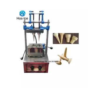 Produce bulking ice cream cone attrezzatura da forno elettrica taiyaki ice cream cone forma personalizzata waffle maker snack machine