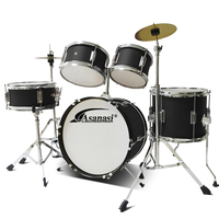 Joli design pour enfant tambour jouet multi couleurs 5 pièces kit de batterie junior avec cymbales et siège