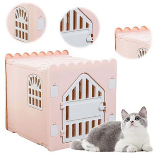 Casa para Perros de Plástico Transpirable y Fresca, Popular Jaula para Mascotas de Interior, Uso en Todas las Estaciones - Product Image 2