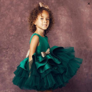 Vestido de Princesa de Tul para Niñas, Vestido de Verano para Bebés de un Año, Vestidos para el Primer Cumpleaños - Product Image 3