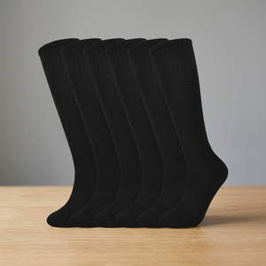 Chaussettes de sport montantes en tricot pour hommes, personnalisées, de haute qualité, avec logo sur le dessus/le corps, pour le basketball, le football et la course à pied, par Xiangyi - Product Image 3