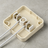 Boîte de jonction carrée en PVC de 4x4 pouces avec couvercle à vis, étanche aux intempéries, pour conduit standard américain