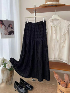 2025 Summer A-Line <b>Skirt</b> Elegant Casual High Waist for Women Breathable Empire Waistline Wholesale for <b>Girls</b> - Product Image 5