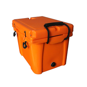 Hộp Làm Đá Bằng Nhựa Cứng Di Động 25L Hộp Làm Mát Ăn Trưa Cách Nhiệt Màu Cam - Product Image 6