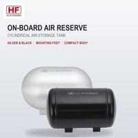 Réservoir d'air portable HF-034A pour klaxon de voiture, système de suspension pneumatique, véhicule modifié, noir et argent en option