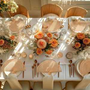 Abanicos de Mano de Madera Personalizados, Abanicos Rústicos Elegantes para Despedida de Soltera, Recuerdos de Boda en la Playa y de Verano - Product Image 6