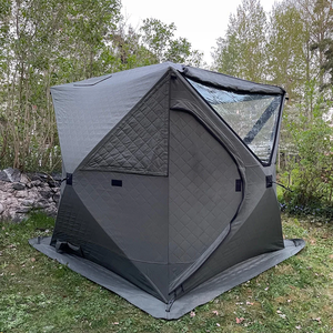 Tente de sauna isotherme OEM à 3 couches avec fenêtre en TPU, ignifuge, portable, avec <span class=keywords><strong>cheminée</strong></span> pour poêle - Product Image 4