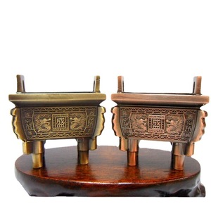 Fabrik preis Vier quadratische <span class=keywords><strong>Sheng</strong></span> <span class=keywords><strong>Ding</strong></span> Figuren Weihrauch brenner Sandelholz Home Weihrauch brenner Rack Schreibtisch Dekoration Home Decor - Product Image 6