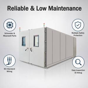 Chambre de stabilisation walk-in haute précision 1% à économie d'énergie 5100L |   Réduction de poids de 30% |   Test des fenêtres d'observation à double porte - Product Image 5