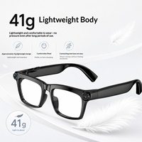 Lunettes intelligentes IA neuves de l'usine zl avec appareil photo 2 000 pixels, traduction en temps réel par IA pour les appels, contrôle par bouton tactile, Type-C