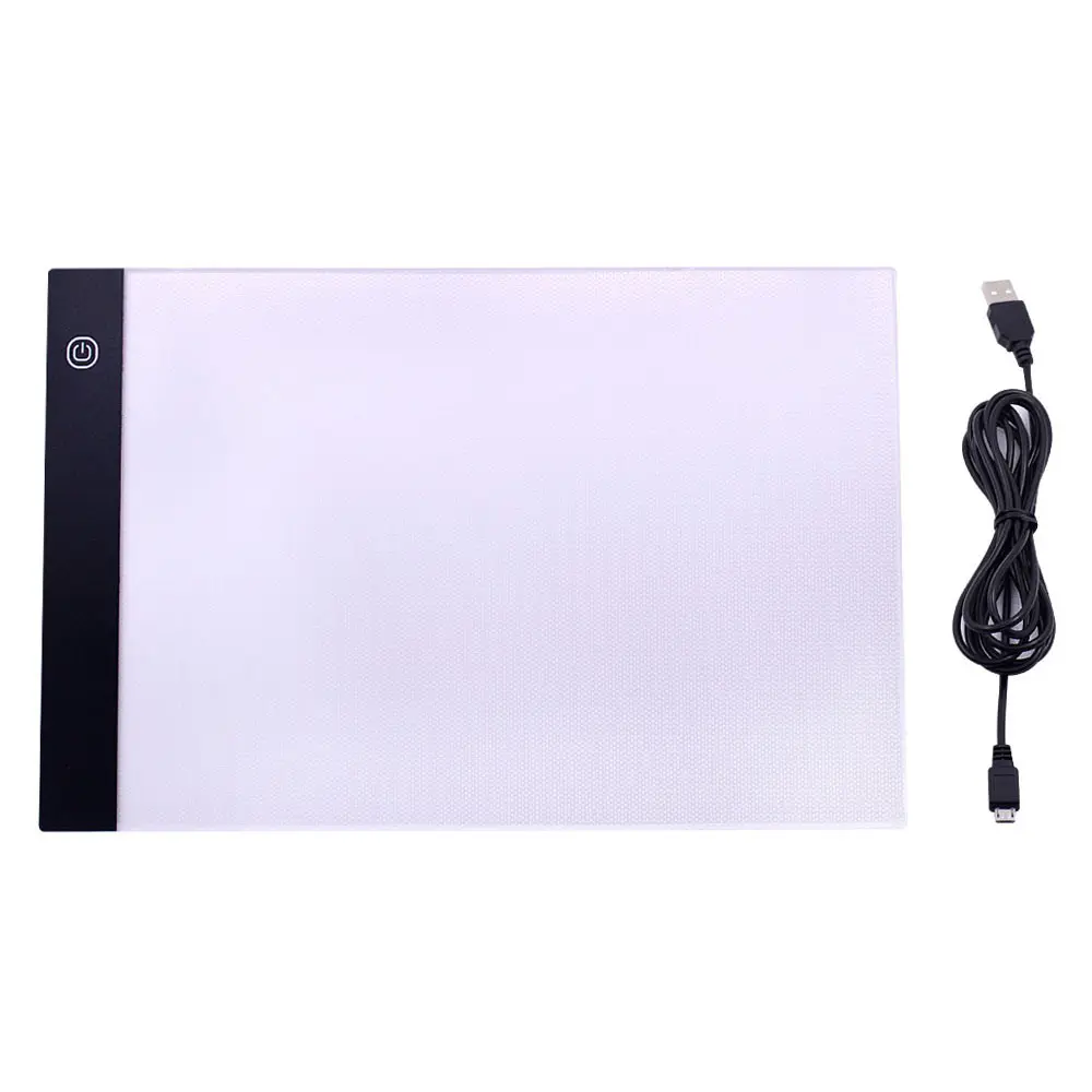 Tablet Gambar A4 /A5/A3LED Pad Grafis Digital Papan Cahaya LED USB Meja Tulis Lukisan Grafis Seni Elektronik Papan Coby