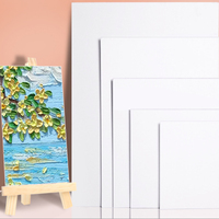 Peinture acrylique, toile vierge, bricolage, grande bouteille de 500 ml, toile, panneau de densité
