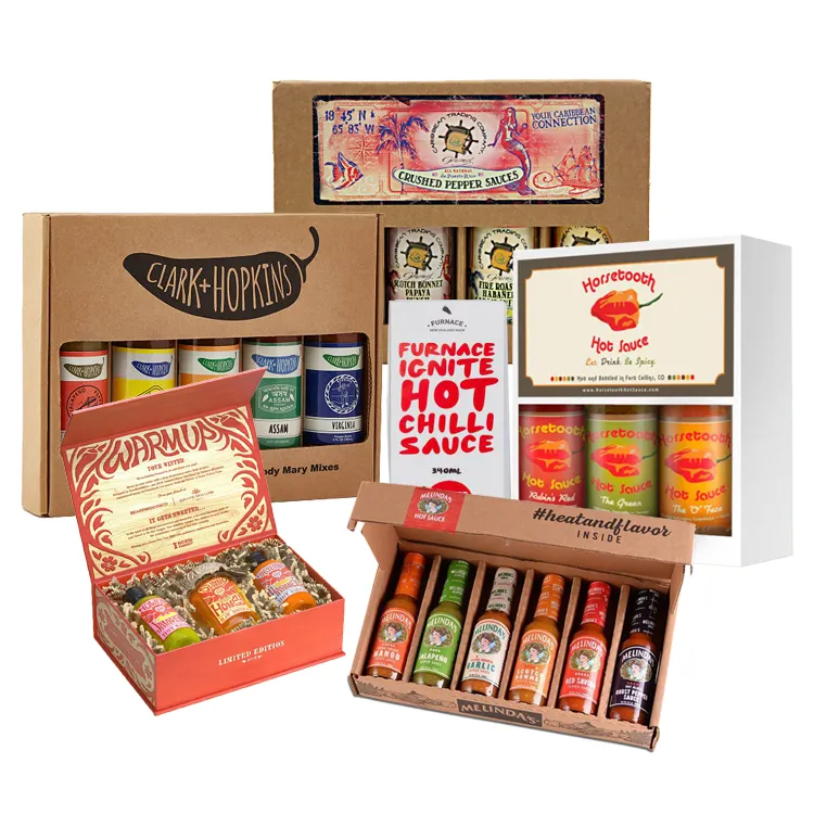 custom hot sauce packaging box