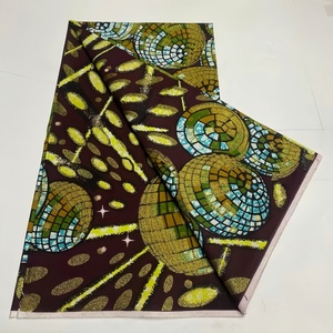Grand Tissu Ciré Africain Pagnes <span class=keywords><strong>Hollandais</strong></span> en Gros <span class=keywords><strong>Pagne</strong></span> Authentique Tissu Africain Véritable Imprimé Wax 6 Yards pour Vêtements - Product Image 5