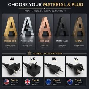 Letras Gigantes Personalizadas de 4 y 3 Pies, Letras 3D con Luces LED, Letrero Luminoso con Bombillas Grandes para Decoración de Fiestas, Venta al Por Mayor - Product Image 4