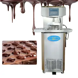 Mesin Peleleh Tempering Cokelat Kapasitas Tinggi 25-100L Mesin Pembuat Cokelat dengan Bagian Enrobing