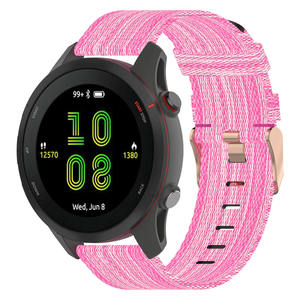 Bracelet en Nylon pour <span class=keywords><strong>Garmin</strong></span> Forerunner <span class=keywords><strong>255S</strong></span>, Bracelet de <span class=keywords><strong>montre</strong></span> en tissu de remplacement pour <span class=keywords><strong>Garmin</strong></span> 18/20/22mm - Product Image 2