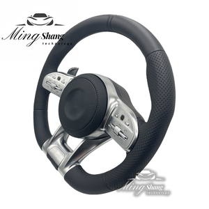 Housse de volant en daim compatible avec <span class=keywords><strong>Mercedes</strong></span> Benz Is 550 SL Class C 300 GLK <span class=keywords><strong>350</strong></span> SE Alcantara Leather Sport - Product Image 3