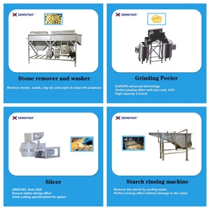 Máy sản xuất dây chuyền chế biến khoai tây chiên que giòn công nghiệp tự động 100kg 300kg 500kg - Product Image 4