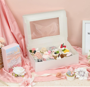 Hộp bao bì <span class=keywords><strong>Macaron</strong></span> cao cấp để lưu trữ thực phẩm thiết kế giấy tái chế với các tính năng dập nổi và cán mờ bóng - Product Image 6