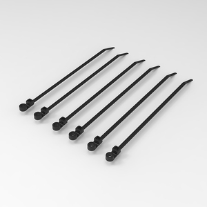 Оптовая продажа, качественные кабельные стяжки, кабельные стяжки с длиной, черные, с фиксирующей рамкой и отверстиями для ногтей - Product Image 2