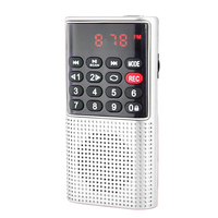 Factory Speaker Radio Mini Portabel, Pengeras Suara dengan Perekam Suara dan Pemutar MP3, Mendukung FM dan TF /USB Model Baru