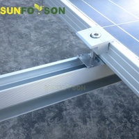 SunRack SFS-MCN2 - Supports et pinces de montage solaire en aluminium anodisé et acier inoxydable pour installation au sol ouvert