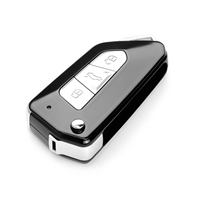Clé télécommande universelle KEYDIY KD NB34-3 à 3 boutons pour VW, coque de clé de voiture noire, accessoires de clé de voiture, 5 pièces/lot