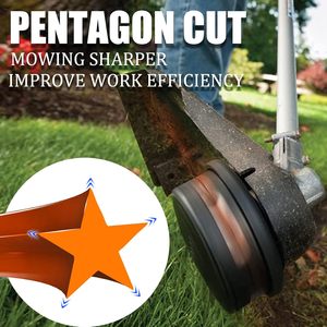 Cao Cấp Nylon 0.095 "Đường Kính 576 Mét Chuỗi Tông Đơ Dòng Phổ Màu Cam Sao Weed Ăn Bàn Chải Cắt Xăng Nguồn Điện - Product Image 2