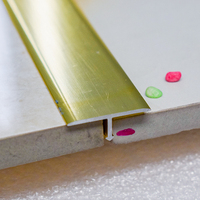 Tira decorativa de aluminio en forma de T para suelo, producto en oferta de fábrica