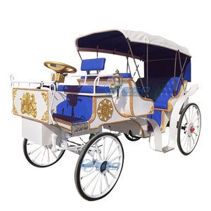 2026 Calèche de tourisme de haute qualité, électrique, rose royal, de fabrication, type calèche à chevaux ou électrique, calèches Victoria - Product Image 1