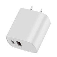 Vente en gros double port 20W QC 3.0 USB + Type C Chargeur PD Charge rapide Chargeur rapide A + C Chargeur pour iphone Samsung