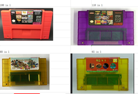 16 bits version anglaise coque violette snes multi carte 110 en 1