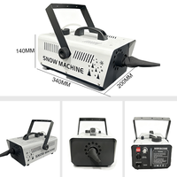 Machine à neige télécommandée MINGLANG ML-S-18 800W, 220V/110V, prise US/Australie, portée de pulvérisation 3-4m, couverture 30m, 4KG, garantie 1 an