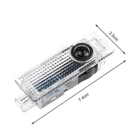 2PCS HD Transparent LED Car Door Logo Welcome Light Laser Projector Lamp for M X1-X7 E46-E90/F30-F10