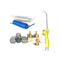 Bouteille d'acétylène portable AZF-4 Oxobridge 4L/10L pour climatisation et réfrigération, avec valve de chalumeau souffleur plaqué cuivre pour applications automobiles