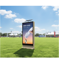 Promotion : Boîte lumineuse publicitaire rectangulaire solaire extérieure pour poubelle, étanche