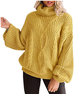 Áo len nữ dáng rộng tay chuồn chuồn cổ tròn chất liệu dày dặn mùa thu đông - Product Image 6