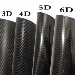Vinilo Adhesivo de Fibra de Carbono <span class=keywords><strong>3D</strong></span> 4D 5D 6D para Automóviles, Rollo de 1.52m * 28m para Protección Interior y Decoración Exterior - Product Image 1