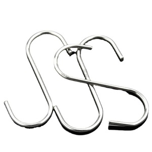 Crochet en acier inoxydable en forme de S de 2,8 mm, multifonctionnel pour cuisine, chambre, salle de bain, porte - Product Image 1