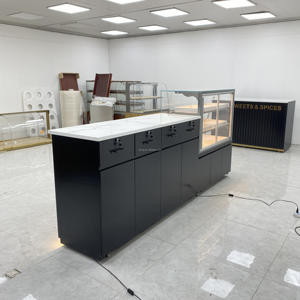 Comptoir de réception en surface solide, prix d'usine, personnalisation durable, <span class=keywords><strong>table</strong></span> avant avec tiroir - Product Image 5