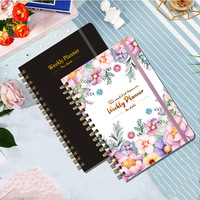 Carnet de notes, agenda, journal, planificateur hebdomadaire et mensuel, carnet à spirales A5, agenda personnalisé en gros, liste de choses à faire 2025