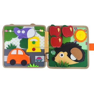 Juguetes de Fieltro Montessori al por Mayor OEM ODM, Libro Sensorial de Tela con Temática de Animales, Libro de Actividades Tranquilas con Certificado CE CPC <span class=keywords><strong>para</strong></span> Niños Pequeños - Product Image 5