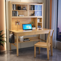 Escritorio Ergonómico Moderno para Oficina en Casa con Estantería Integrada para Estudiantes y Trabajadores Remotos