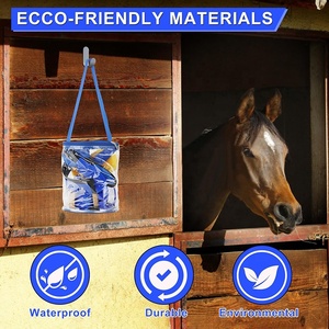 Kit de aseo para caballos de 9 piezas, suministros de <span class=keywords><strong>baño</strong></span> para caballos, Juego de cepillos para caballos con bolsa organizadora - Product Image 5
