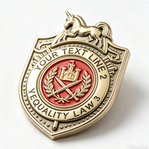 Émail dur 2D personnalisé en forme d'épée de licorne, pour croix, épée, château plaqué or, texte gravé sur métal - Product Image 4